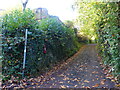 Restricted byway with letter box, Park Hill, Gloucestershire