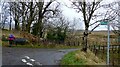 A bench at the junction