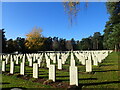 The Canadian section of Brookwood Military Cemetery