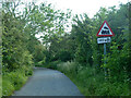 Ungated level crossing ahead, Bowdell Lane