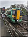 377403 leaving Fareham station, Hampshire