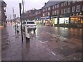 Chucking it down on Finchley Road,  Temple Fortune 