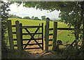 SP0633 : Gate on Cotswold Way by Derek Harper