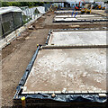 SP2965 : Foundations for flats, Emscote Wharf, Warwick by Robin Stott