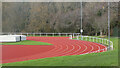 SH5471 : Trac athletau Treborth / Treborth atletics track by Ceri Thomas