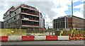 New buildings under construction at the University of Glasgow