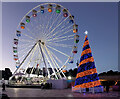 SZ0890 : "Bournemouth Eye" and Christmas "tree" by Mike Searle