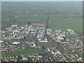 Former railway, and Fairfield Industrial Estate, Louth: aerial 2022