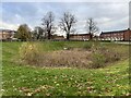 Balancing pond for new housing development