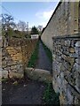 Back Lane continues in a footpath, Broadway, Worcestershire