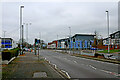 Stafford Road approaching the Vine Island in Wolverhampton