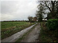 Farm track and footpath, Cropwell Butler