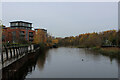 SE3131 : Looking North up the River Aire by Chris Heaton