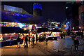 SJ8097 : Salford Quays, Christmas Market outside the Lowry Arts Centre by David Dixon