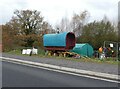 Gypsy caravan on Wimborne Road West