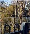 South side of a footbridge over the Ebbw River, Ebbw Vale