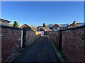 Alley between houses on Corporation Street