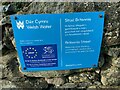 Dŵr Cymru / Welsh Water sign on Britannia Street, Rachub