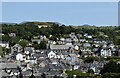 Criccieth: view of the town centre from the castle