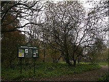 SU8649 : Information board within Brickfields Park by Basher Eyre