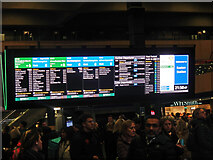 TQ2982 : Euston Station - new passenger information screens by Stephen McKay