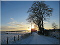 Winter sunset, Low Boreland