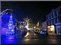 Christmas lights in Poole High Street