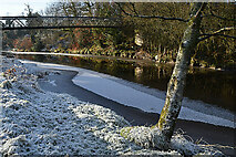 H4772 : Icy River Camowen at Sandra Jones footbridge by Kenneth  Allen