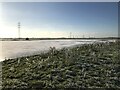 TL2799 : Natures skating rink on Whittlesey Wash - The Nene Washes by Richard Humphrey