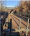 Railway north of Ebbw Vale Parkway station