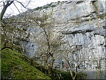 SD8964 : Climbers on Malham Cove by Kevin Waterhouse