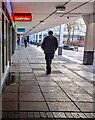 Approaching Ladbrokes in Cwmbran town centre