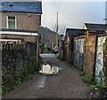 Puddle on a back lane, Crosskeys