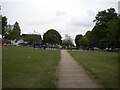 Footpath across Castle Square, Weoley Castle