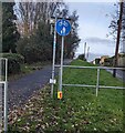 National Cycle Network Route 49 direction sign, Pontnewydd, Cwmbran