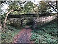 Bridge carrying minor road over railway path