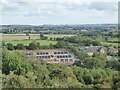 New housing under construction and Bridport Community Hospital