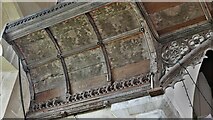TM1596 : Fundenhall, St. Nicholas' Church: Coving which would have supported the rood loft 1 by Michael Garlick