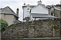 Slate boundary wall, Church Road, Borth-y-Gest