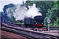 Steam train approaching Moor Park