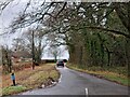 Looking north-northeast along the road to Colemore