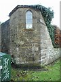 Summer house at corner of walled garden