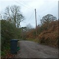 Footpath and old track north of Northleigh