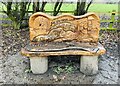 Sculptured bench