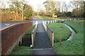 Footpath over a small stream in Oakley