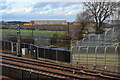 View over the railway at Abbey Wood