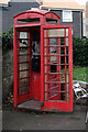 Waltham Abbey : vandalised K6 telephone box