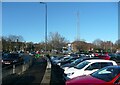 Footway alongside the Tesco car park