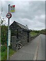 SH7257 : Bryn-llys bus stop & shelter, Capel Curig by Meirion