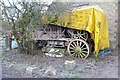 Dilapidated threshing machine